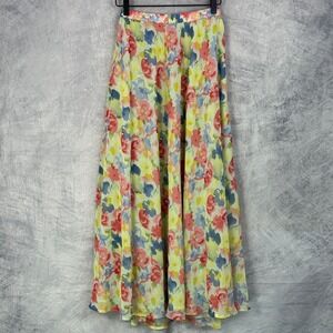 vtg y2k Christopher & Banks Floral Maxi Skirt Women's sz XL cottagecore romantic